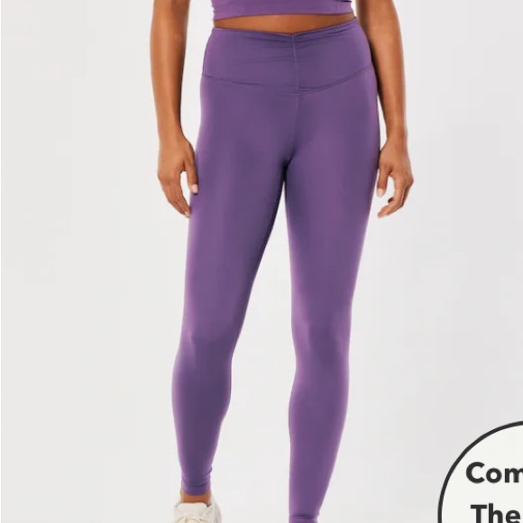 NEW GILLY HICKS GO RECHARGE CINCH-FRONT LEGGINGS SIZE:SMALL - Picture 2 of 7